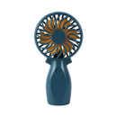N95 2 PCS Handheld USB Outdoor Portable Mini Fan(Deep Blue )
