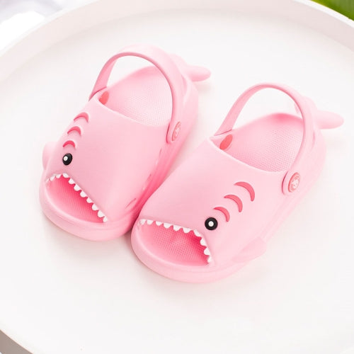 EVA Light Bottom Non-Slip Small Shark Slippers For Children, Size: 170(Pink)