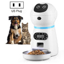 Pet Auto Feeding Intelligent Feed Stainless Steel Food Dish, Specification: US Plug