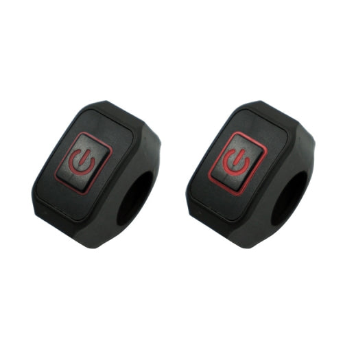 2 PCS Motorcycle Electric Car Modified Accessories Headlight Speaker Over-Car Light Spot Fire Light Multi-Function Self-Locking Switch(Red Light)