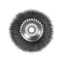 6 Inch Lawn Mower Fine Wire Iron Block Rust Removal Wheel Floor Dust Removal Steel Wire