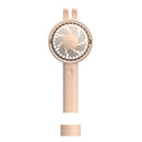 Cute Rabbit Handheld Mini Fan USB Portable Desktop Fan(Tea)