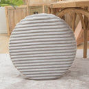 Flannel Round Cushion Dust Cover, Size: 40x40cm(Light Gray )