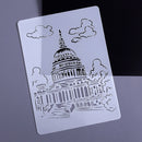 10 PCS 6 White House Construction Series Painting Template Theme City A4 Label Template