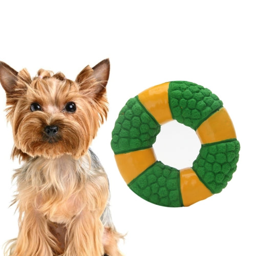 Dog Vocal Toy Latex Molar Bite Resistant Dog Bite Toy, Specification: Donut (Green)