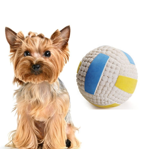 Dog Toy Latex Dog Bite Sound Ball Pet Toys, Specification: Small Volleyball