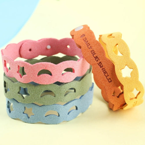 10 PCS BUGS Mosquito Repellent Bracelet Mosquito Ring Outdoor Mosquito Bracelet Color Random Delivery, Style: Staroon Bracelet