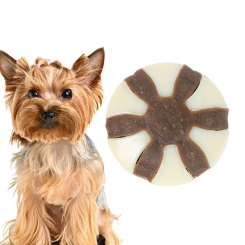 Pet Bite Resistant Toy Nylon Cowhide Molar Teeth Eating Play Bone Dog Toy, Specification: Small (UFO)