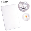 5 Sets Beauty Makeup Stainless Steel Ring Palette Painted Palette Nail Set, Specification: Large Square