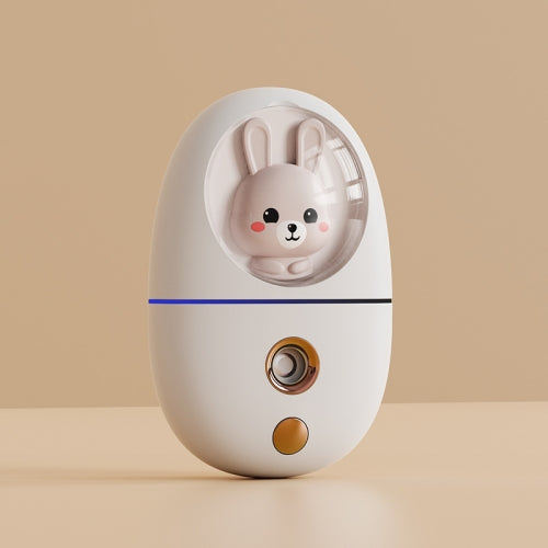Cartoon Cute Pet Moisturizing Iinstrument Beauty Cold Spray Steaming Facial Instrument Facial Moisturizing Sprayer(White)