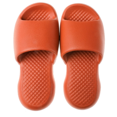 Female Super Thick Soft Bottom Plastic Slippers Summer Indoor Home Defensive Bathroom Slippers, Size: 35-36(Orange)