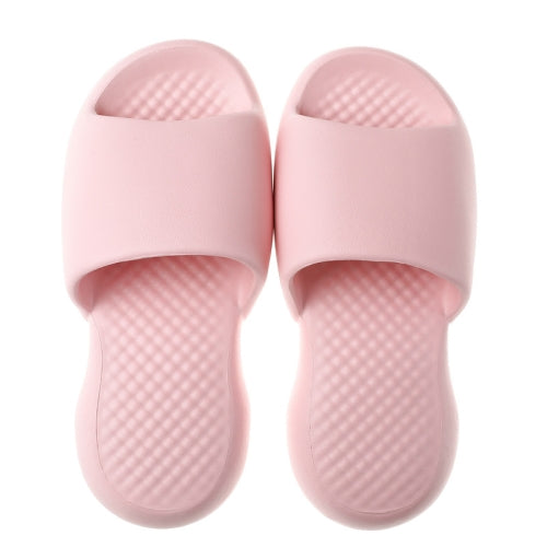 Female Super Thick Soft Bottom Plastic Slippers Summer Indoor Home Defensive Bathroom Slippers, Size: 39-40(Pink)