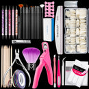 FABIYAN Nail Brush Nail Piece Set Nail Art Polishing Supplies Set, Specification: Natural Big Set