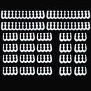 2 Sets Full Module Computer Power Extended Cable Combs Cable Card(White)