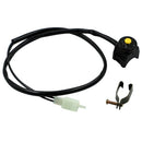 4 PCS Motorcycle Modification Accessories ATV Switch Headlight Control Power Failure Start Speaker Overtaking Light Switch(Yellow)