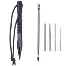 Umbrella Rope Needle Marlin Spike Bracelet DIY Weaving Tool, Specification: 6 PCS / Set Black