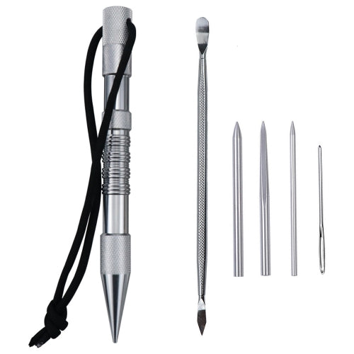 Umbrella Rope Needle Marlin Spike Bracelet DIY Weaving Tool, Specification: 6 PCS / Set Silver