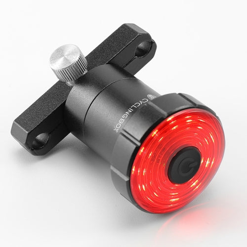 CYCLINGBOX BG-0116 Intelligent Brake Induction Taillight Bicycle USB Charging Warning Light(Seat Bow Installation)