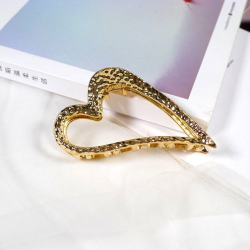 10 PCS Metal Hair Clip Retro Large Hair Clip, Colour: Bright Gold Love