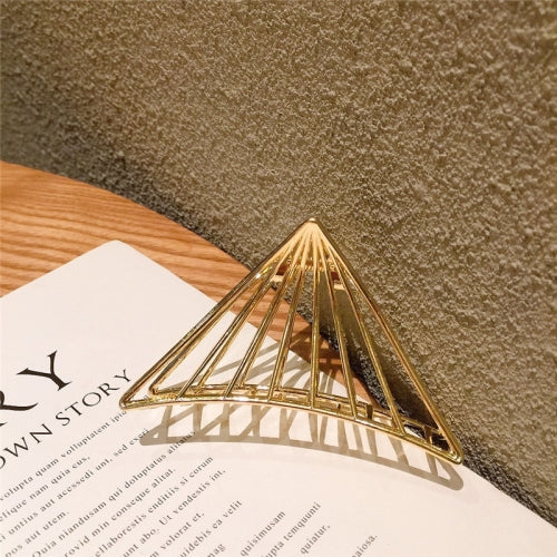 10 PCS Metal Hair Clip Retro Large Hair Clip, Colour: Bright Gold Bar Triangle