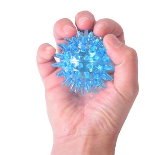 2 PCS TPR Grip Ball Rehabilitation Hemiplegia Stroke Massage Finger Ball, Specification: 6cm (Light Blue)