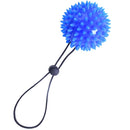 2 PCS TPR Grip Ball Rehabilitation Hemiplegia Stroke Massage Finger Ball, Specification: 6.5cm With Rope 20 Pounds (Blue)