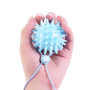 2 PCS TPR Grip Ball Rehabilitation Hemiplegia Stroke Massage Finger Ball, Specification: 6cm With Rope (Light Blue)