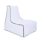 BB1082 Inflatable Sofa Inflatable Bed Outdoor Folding Portable Air Sofa Size: 100 x 90 x 80cm(White)