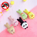 3 PCS Cartoon Animal Children Headdress Mosquito Repellent Clip Baby Summer Outdoor Mosquito Buckle Color Random Delivery