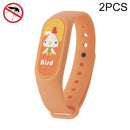 3 PCS Children Anti-Mosquito Watch Outdoor Summer Waterproof Cartoon Mosquito Repellent Bracelet(Orange Bird)