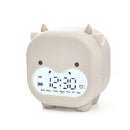 Mavericks Digital Alarm Clock Student Voice Timekeeping Timer Wake-Up Light Alarm(Light Brown)