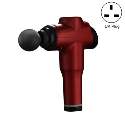 Muscles Relax Massager Portable Fitness Equipment Fascia Gun, Specification: 6206 6 Gears Red(UK Plug)