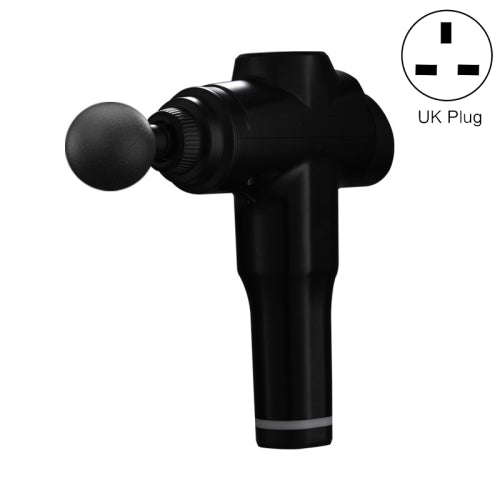 Muscles Relax Massager Portable Fitness Equipment Fascia Gun, Specification: 6206 6 Gears Black(UK Plug)