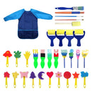 31 In 1 Painting Sponge Seal Early Education Art Graffiti Supplies For Children(Blue )