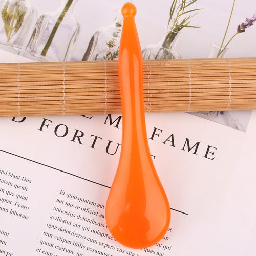 10 PCS Resin Scraping Sheet Massage Facial Tendon Stick Beauty Salon Shave Board Acupuncture Pen, Color Classification: Resin Yellow Face Shave