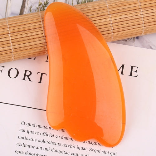 10 PCS Resin Scraping Sheet Massage Facial Tendon Stick Beauty Salon Shave Board Acupuncture Pen, Color Classification: Resin Yellow Triangle
