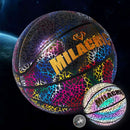 MILACHIC Number 7 Sports Cool Night Light Reflective Basketball(Reflective Fragment 6732)