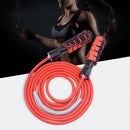 2 PCS Weight-Bearing Skipping Rope Fitness Exercise Room Skipping Rope, Thickness: 8mm, Length: 3m(Red)