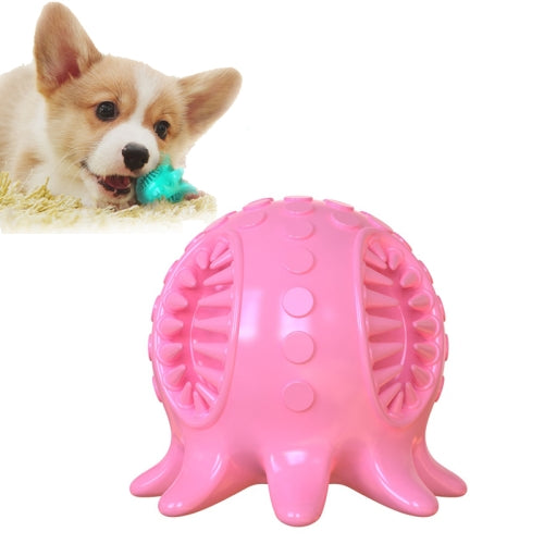 2 PCS Pet Supplies Octopus Water Floating Dog Toy Dog ??Grinding Teeth Rod Hanging Dog Toothbrush(Pink)
