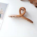 10 PCS Resin Material Spring Hair Clip, Colour: 3 Light Coffee