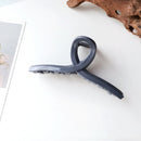 10 PCS Resin Material Spring Hair Clip, Colour: 5 Dark Gray