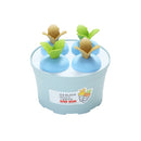 2 PCS Summer Carrot Ice Potted Cream Mold Homemade Ice Tray Round(Blue)