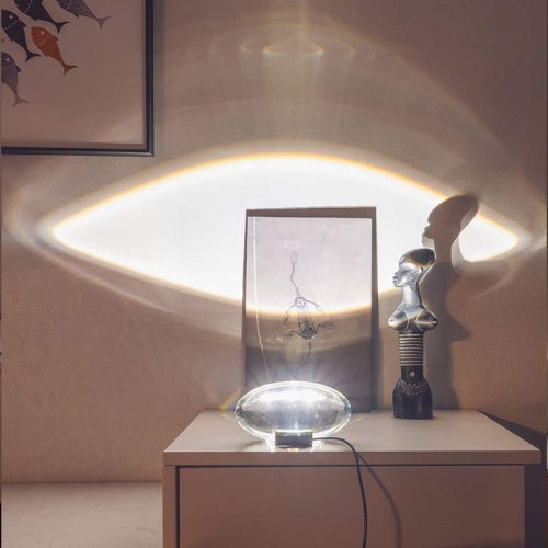 Sky Eye Crystal Projecting Lamp Live Room Background Decoration Atmosphere Lamp ,CN Plug(Warm Light)