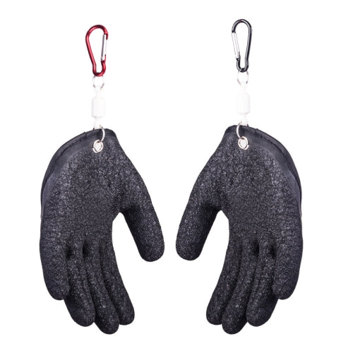 1 Pair Anti-Skid Catch Fish Latex Gloves Stab-resistant Waterproof Fishing Gloves, Specification: Left+Right+Magnetic Buckles