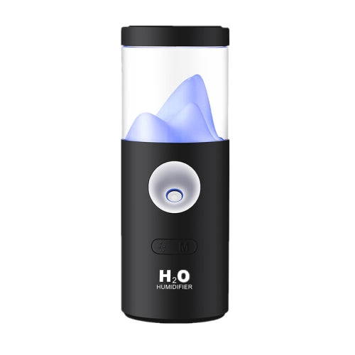 WX515 Car Air Humidification and Moisturizing Automatic Rotating Humidifier USB Colorful Night Light Humidifier(Black)