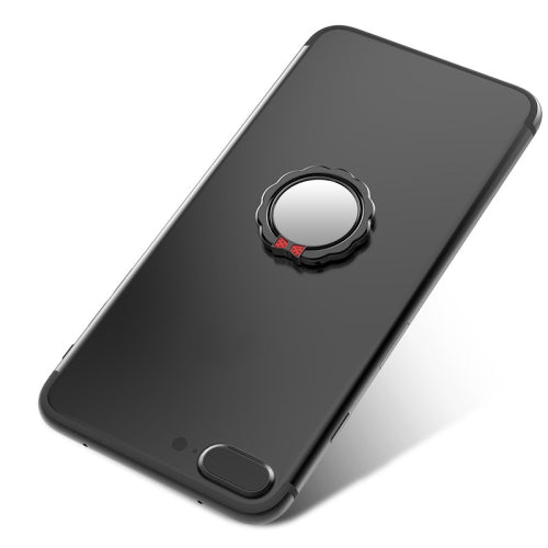 4 PCS Metal Mobile Phone Ring Buckle, Colour: Black (Butterfly Flower)