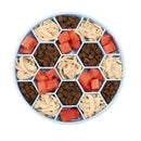 Pet Slow Eating Anti-Choke Slip Bowl Silicone Suction Cup Honeycomb Bowl, Specification: Small Blue