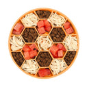 Pet Slow Eating Anti-Choke Slip Bowl Silicone Suction Cup Honeycomb Bowl, Specification: Small Orange