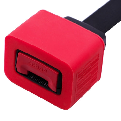 2 PCS Safety Belt Holder Silicone Buckle Protective Cover(Red)