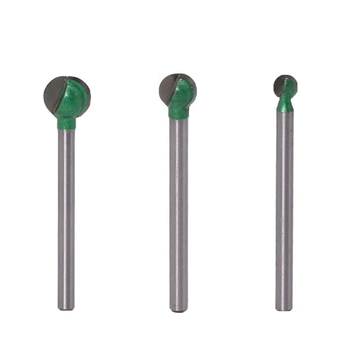 3 PCS/Set 3 Handle Spherical Carving Knife Woodworking Straight Handle Grinding Head